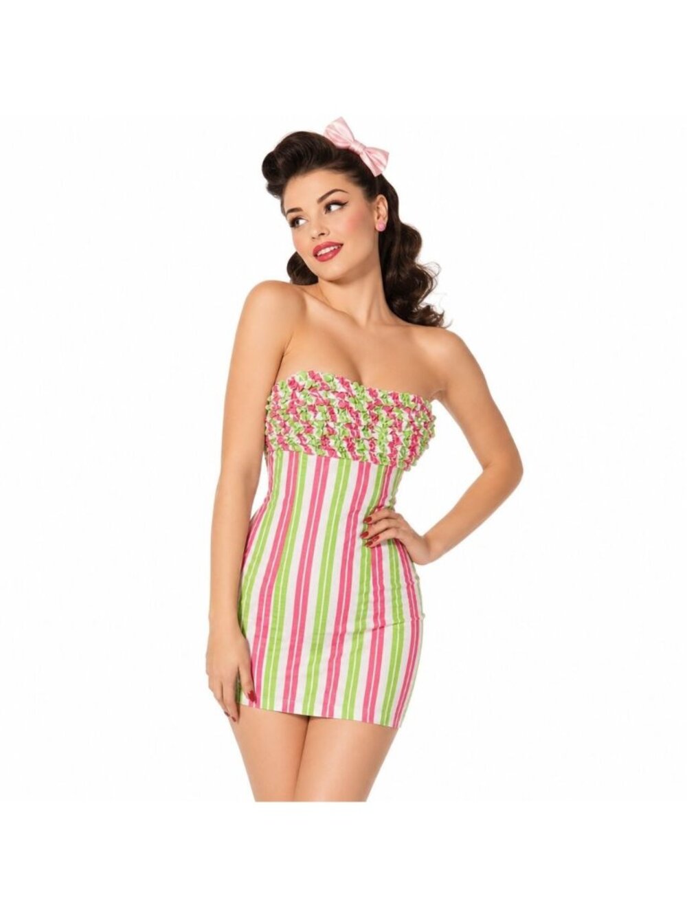 VTG Lilly Pulitzer Pin Up Y2K BabyDoll Franco Dress Women 0 Seersucker Hot Pink
